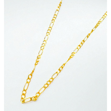 Figaro Link Gold Plated Chain Necklace