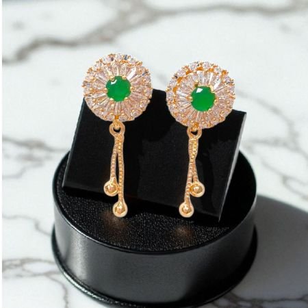 Rose Gold Diamond Earrings