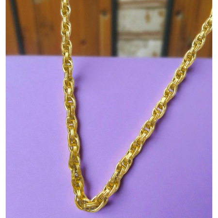 Classic Rope Design Gold Chain